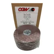 CGW 5" x 5/8-11 Resin Fiber Disc Quick Lock 36 Grit Aluminum Oxide 25 Pack