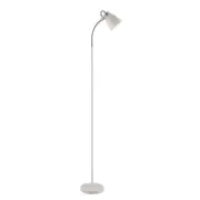 Novena White Metal Task Floor Lamp