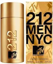 Carolina Herrera 212 NYC Music Television 100ml/3.4 FL OZ E.D.T Perfume New Men