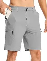 TBMPOY Men's Cargo Hiking Shorts with 6 Pockets Water Resistant Quick Dry Tactical Shorts for Camping Travel