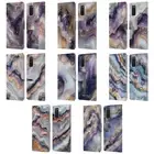 OFFICIAL NATURE MAGICK PLUM MARBLE LEATHER BOOK WALLET CASE FOR SAMSUNG PHONES 1