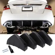 For Nissan Altima Car Rear Bumper Lip Diffuser Splitter Spoiler Shark Fins Black