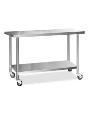 Cefito 1524x61mm Commercial 43 Stainless Steel Bench