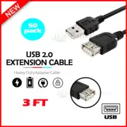 50X USB 3' Extension Cable Cord M-F for Samsung Galaxy S20/S20+/Note 20/20 Ultra
