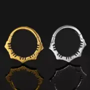 1PCS Hinged Segment Hoop Clicker Septum Nose Ring Piercing Daith Earring