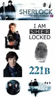 Stickers Sherlock Benedict Cumberbatch Martin Freeman