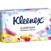 Kleenex Everyday On The Go Facial Tissues 60 pack