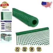Reusable 100ft Temporary Plastic Barrier Fence - Ideal for Pets and Landscaping