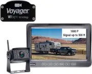 HD 1080P Digital Wireless Backup Camera + 7" DVR Monitor Quad-View Compatible fo