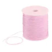 1mm Nylon Satin Cord 305 Yards Bracelet String Beading Thread, Pink