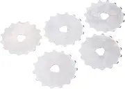 P Prettyia 5 Pieces Crochet Edge Skip Rotary Cutter Perforating Rotary Replacement Blade, 45mm Package / 15 to Choose, 15 Teeth