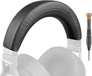 SOULWIT Upgraded Replacement Headband Cover for Corsair Virtuoso XT/SE RGB Wireless Gaming Headphones, Headstrap Pad Repair Part with Softer Protein Leather - Black