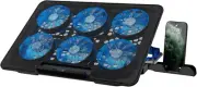 Laptop Cooling Pad Laptop Cooler with 6 Quiet Fans for 12 17 Inch Notebook Gami