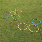 10Pcs 40Cm Football Training Ring round Speed Agility Training Rings Soccer Agil