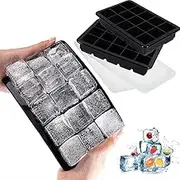 AIMALL15Grids Silicone Ice Cube Tray Large Mould Mold Giant Maker 3.2 CM Square
