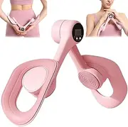 Nyutcwe Inner Thigh Exerciser for Women 360° Rotating Thigh Exerciser with Digital Counting Anti-Slip PP Pelvic Floor Exercise Device for Postpartum Leg Shaping Strength Training
