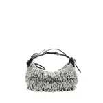 [Innerraum] Innerraum Pearl-embellished Buckle Shoulder Bag ONE SIZE SILVER