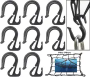 8x Nylon Net Hooks Bungee Cord Hooks Cargo Bungee Net Truck Net Truck Organizer