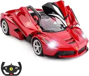 RASTAR Ferrari RC Car | 1:14 Ferrari LaFerrari Remote Control Car, RC Drift Car, Red