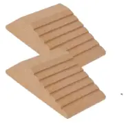 100%Cork Ridged Squat Wedge Set | Stretch, Elevate, Boost |Pair