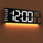 16" Large Digital Wall Clock Timer, Remote Controll, 2 Alarms, LED Display, 8...