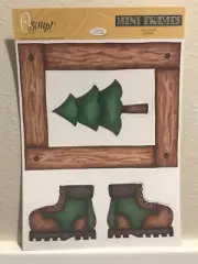 Oscrap! Scrapbooking/cardmaking Mini Frames And Die Cuts Tree/boots #MF5060