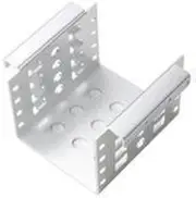 4-Bay 3.5 inch to 2.5 inch SATA SSD HDD Hard Drive Caddy Internal Mounting Adapter Bracket Converter Metal Material Mobile Rack Holder (Silver)