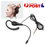 Call Center Headset Ear Hook Single Sided 3.5mm Customer Service Headphone AU
