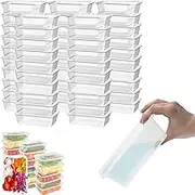 YDCZTYGY 50PCS Plastic Food Storage Containers with Lids Reusable Snack Pack and Meal Prep Lunch Box