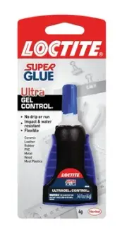 Loctite Super Glue Ultra Gel Control, Clear Superglue For Plastic, Wood, Metal,