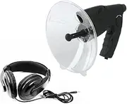 Directional Parabolic Microphone, 8X Parabolic Monocular, 100M Bird Listening Telescope with 8X Magnification for Outdoor Use
