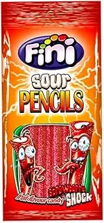 Fini Straw Sour Pencil 100 g (Pack of 12)