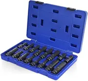 PlatinumEdge Lug Nut Key Set, 16 Pieces SAE & Metric Wheel Lock Removal Tool Kit, Cr-Mo Steel