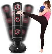 Inflatable Punching Bags, Fitness Boxing Punch Bag Standing Boxing Bag Toy Indoor Punching Tower Bag Boxing Punching Heavy Bag for Adults