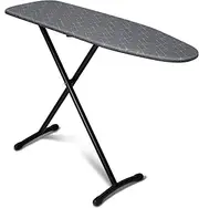 [Duwee] Ironing Board (35.6x114cm) with Heat Resistant Cover and Thick Padding, Medium-Sized Ironing Boards with Non-Slip Sturdy T-Leg, Adjustbale Height, Easy for Storage