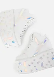 [Y.R.U.] Qozmo Moon Star Platform Sneakers