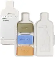 Generic Better Than Liquid Bar Travel Set Solid Shampoo Conditioner Body Eco Toiletries