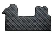 Black with Blue Eco Leather Mats for Renault Master 3 2010+ Opel Movano B RHD
