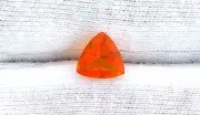 1.64 Ct AAA 9mm Trilliant Trillion Mexican Orange Opal Gem Stone Gemstone