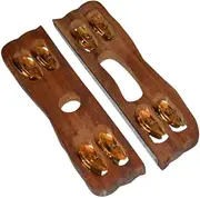Wooden Kartal Pair Percussion Hand Cymbals – Indian Musical Instrument for Kirtan, Pooja, Temple, Home Decor, Concert – Pack of 1 Pair