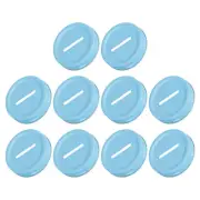 70mm/2.76" Coin Slot Bank Lid Inserts for Mason Jar Canning Cap, Blue 15Pcs
