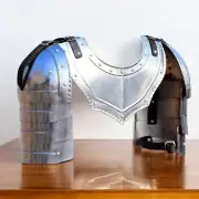 Medieval knight Shoulder Armor Steel Pauldron Armour Set With Gorget