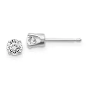 14kw .50ct I2 K L Diamond Stud Push on Post Earrings