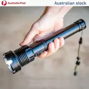 Brightest XHP90 Powerful 5000LM Tactical 3Mode Zoom Flashlight LED Hunting Torch