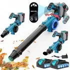 Lemolifys Mini Electric Leaf Blower Cordless Adjustable Handle 6000mAh Batter...