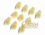 10 Pcs Cream Guitar AMP Amplifier Knobs Effect Pedal Mini Chicken Head Knobs