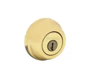 Kwikset 780 3 SMT RCAL RCS Single Cylinder Deadbolt Featuring SmartKey, Brass