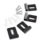 4-piece Mirror Hanger Clip Set with Screws, Heavy Duty Retaining Clips for Wall