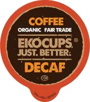 Organic Swiss Water Decaf Medium Roast Coffee Pods, 30% More Coffee Per Cup, ...