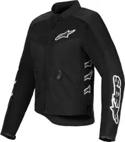 Alpinestars Stella T-Dyno Air, textile jacket women , color: Black/Light Grey , size: L